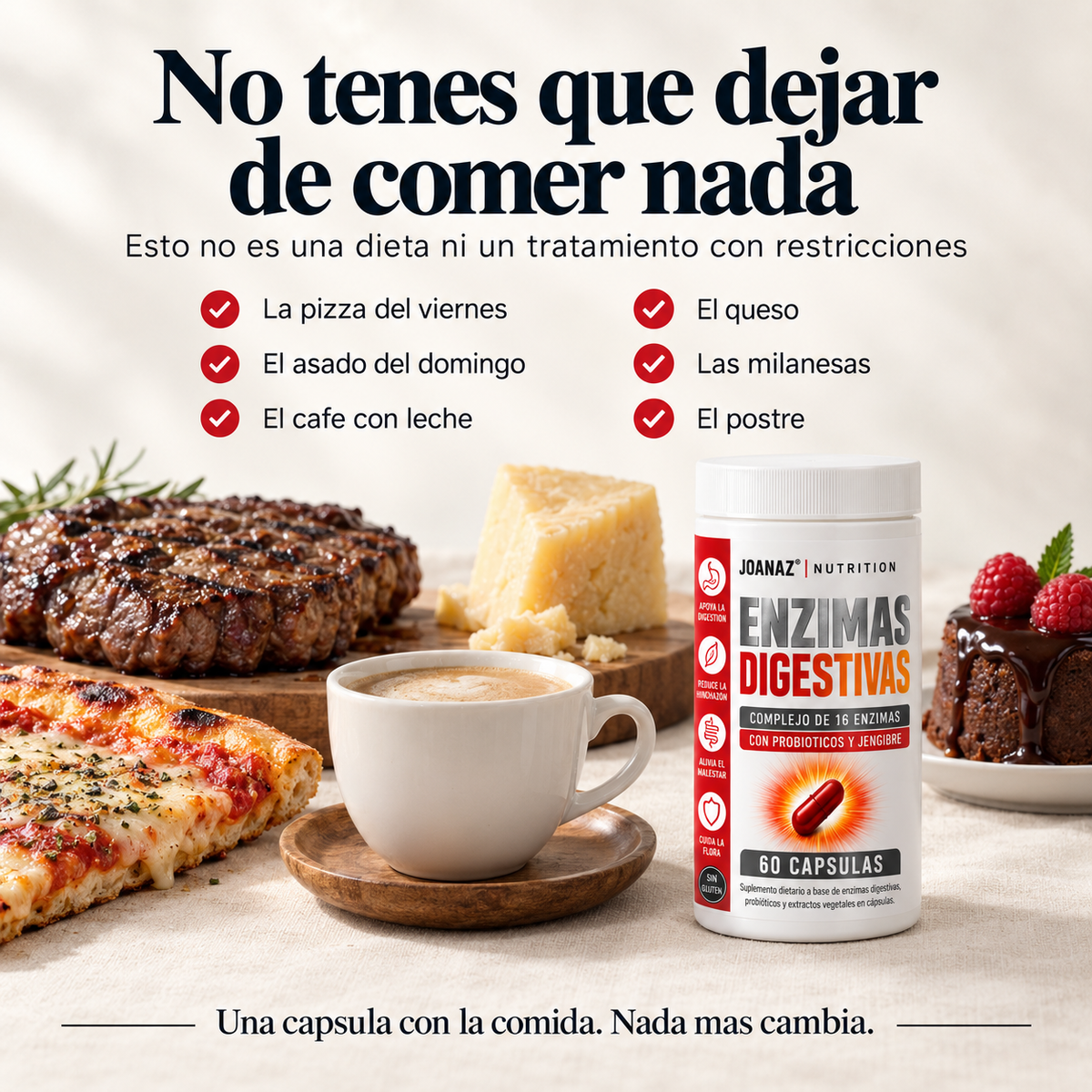 Enzimas Digestivas JOANAZ® | Apoyo natural para la digestión
