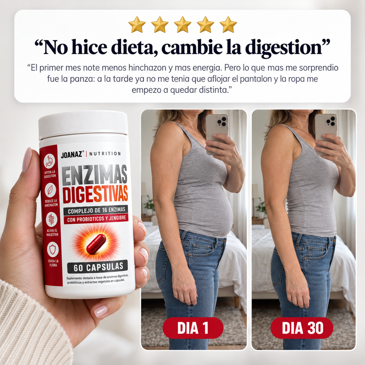 Enzimas Digestivas JOANAZ® | Apoyo natural para la digestión