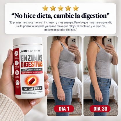 Enzimas Digestivas JOANAZ® | Apoyo natural para la digestión