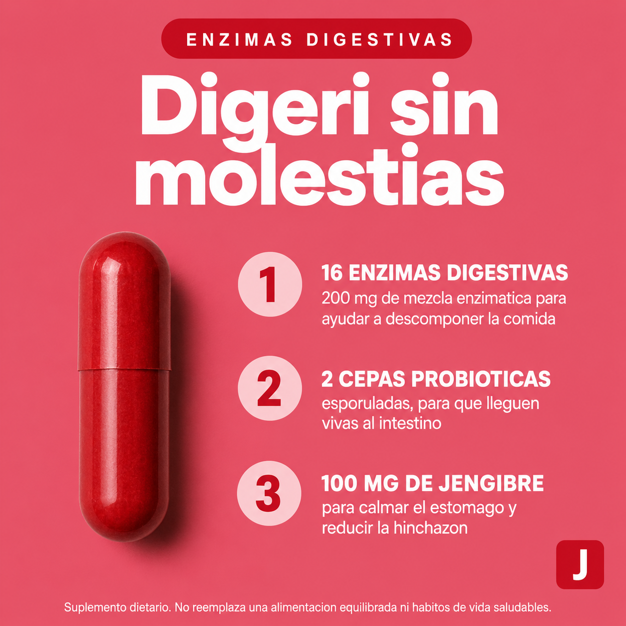 JOANAZ® | Apoyo Natural para Digestión, Hinchazón y Flora Intestinal