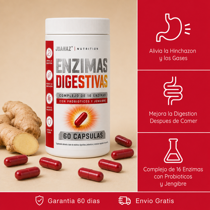 JOANAZ® | Apoyo Natural para Digestión, Hinchazón y Flora Intestinal